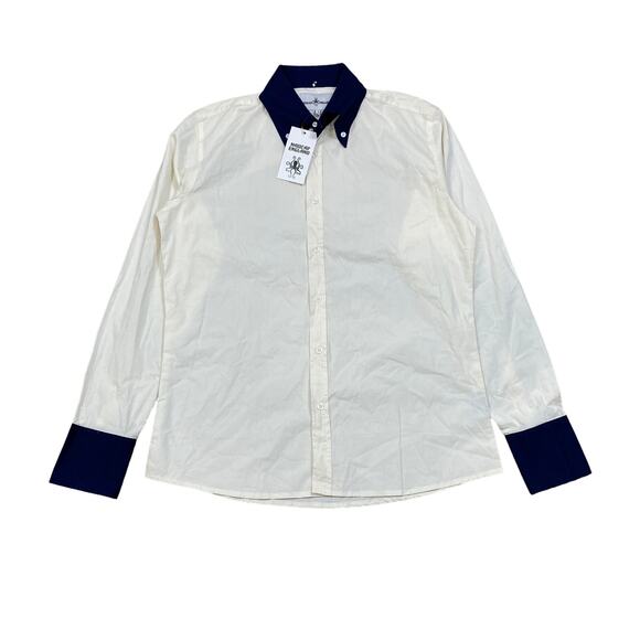 NWT Madcap England Casino Mod Two Tone Button Up Shirt Men's L - Picture 1 of 12